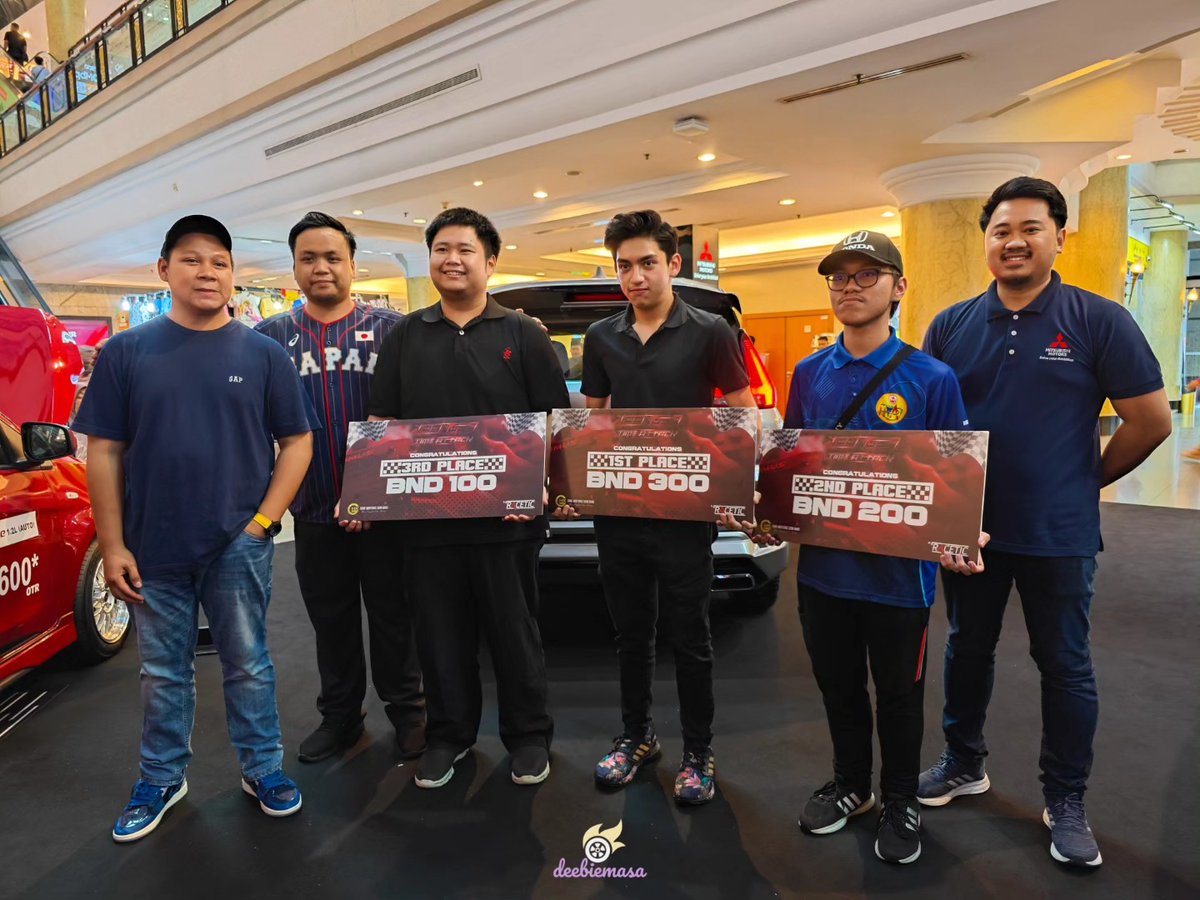 RomeliaLeynes's tweet photo. GHK Motors Sdn Bhd hosted the Mitsubishi Xpander Time Attack Challenge at the Mitsubishi Roadshow. Top 6 finalists competed for the best lap. Winners: Ashwin Rana (BND300), Muhammad Adam Danial Bin Haji Jamali (BND200), Abdul Muiz Haji Omarali https://t.co/j9UDgW9Zyd