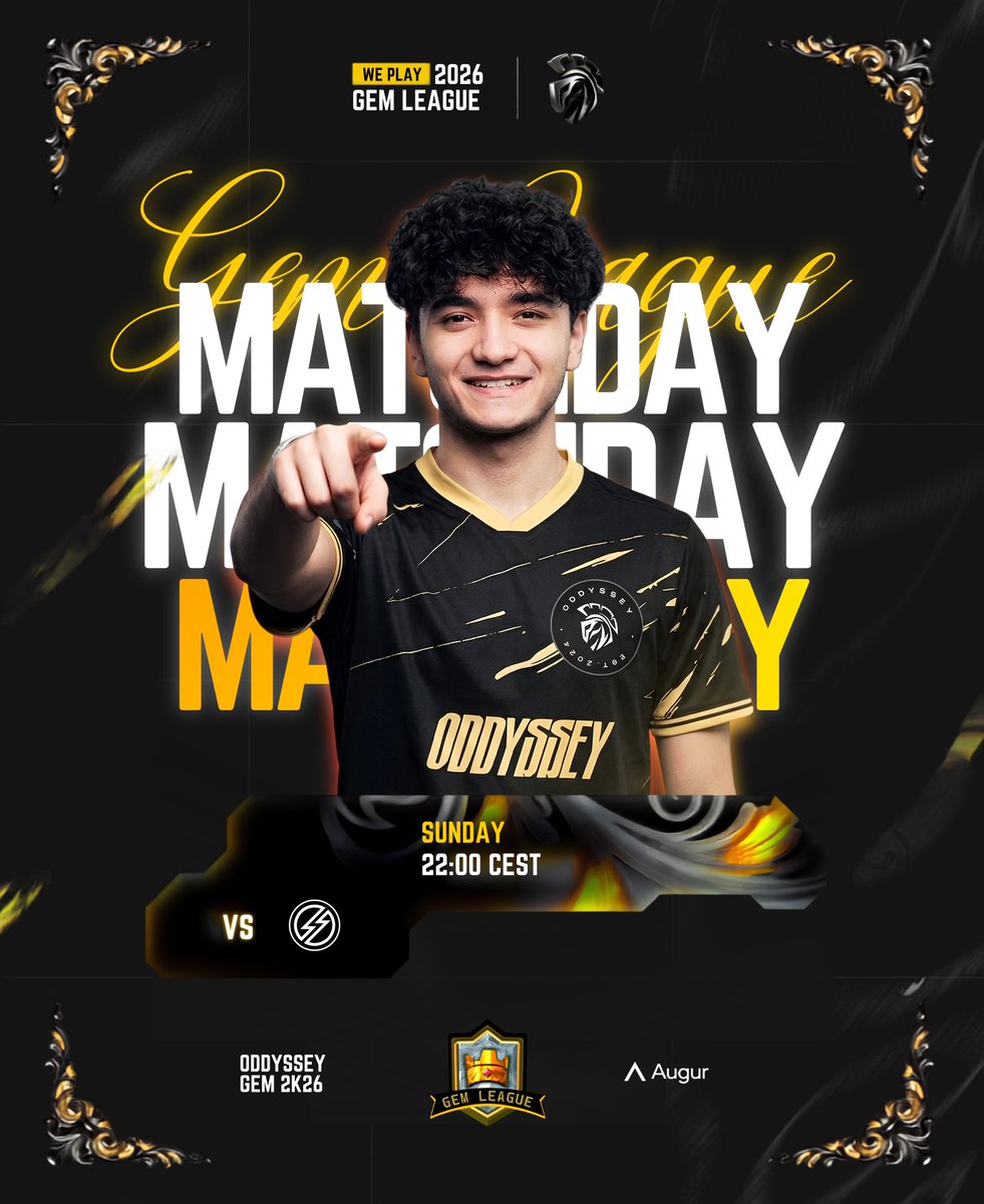 Oddyssey_offcl's tweet photo. It’s Game Day💛🏛️
2 rounds lefts before the final standing of this qualifier, today we are playing against an historic team on the scene🔥

🏆 @GemLeague 
🆚 @OlimpoSquad 
⏱️ 22:00 CEST

📺 https://t.co/DwcIjjiDur
👤 @Steveflacr 

#GEM26 #RisingEmpire https://t.co/fsmFc2ftoq