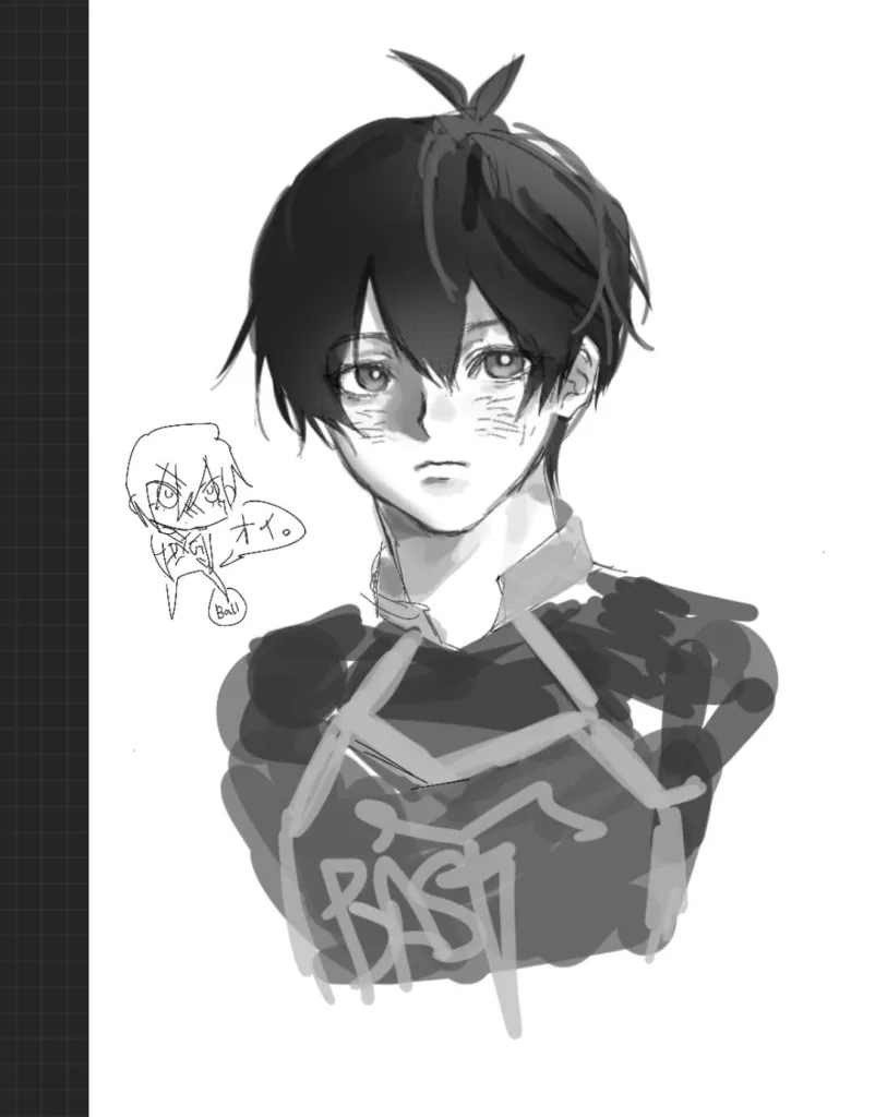 starrifykasa's tweet photo. coughing up sketches from my butt #isagi https://t.co/5FaVIqJBJo