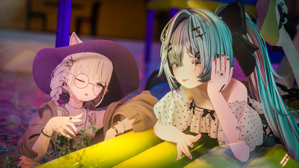alfinegame's tweet photo. おはようございます🏖️🛟
夏は終ってるけど室内プールならまだまだ楽しめるね！ 
おっと、らぷちゃんにナンパはNGだよ！ https://t.co/jIvyvZBmZ6