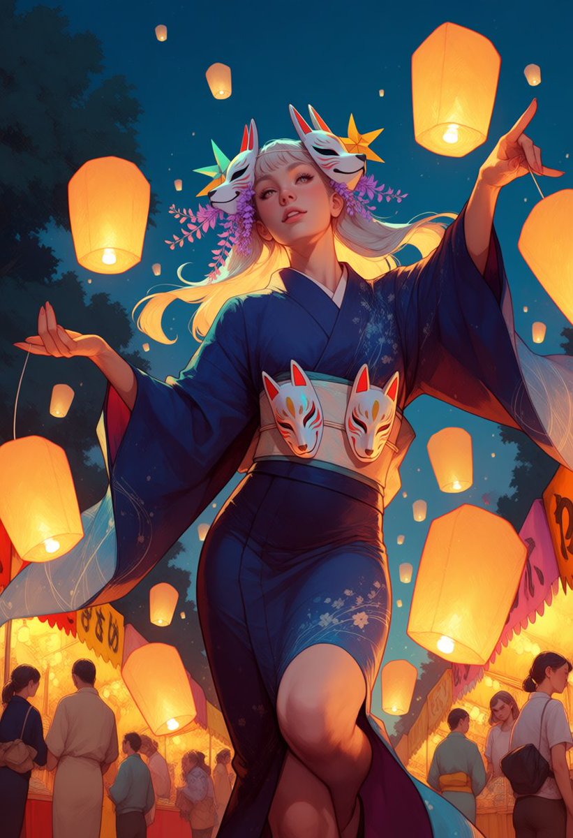 my_racer's tweet photo. When the dark sky meets thousands of burning hopes🏮
The night is alive with color and magic 🎆

⚡️created with @DedgoroArt
.
.
​#dedgoroart #scifiart #surrealism #digitalart #aiart https://t.co/mzdiEJks7u