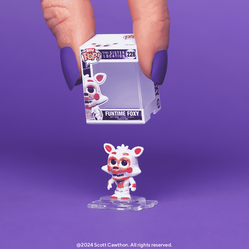 IshiiNiki's tweet photo. 東京ゲームショウで先行発売された超ミニサイズフィギュア「Bitty Pop! Five Nights at Freddy's Vol.2」が大好評のため完売🎊🎉

なお、初代キャラクターの第一弾はオンラインショップ＆インフォレンズ池袋パルコ店(@igs_ikebukuro )で現在販売中です！

オンラインページ
https://t.co/c9yd4DHK2D

#FNAF