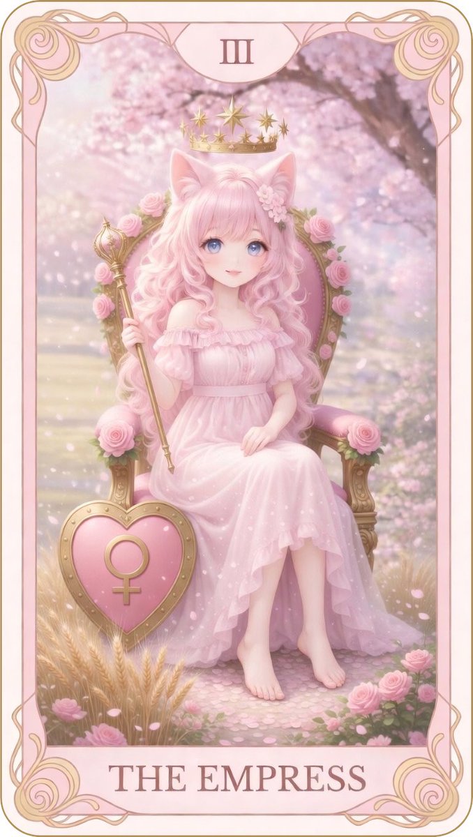 MoelleuxMew's tweet photo. THE EMPRESS|女帝 👑
「女帝」が出ました〜🌸
「自分を優しく満たしてあげてね」ってメッセージ💌
今日は自分へのご褒美や、心地よい時間を大切にしてね♪
#MoelleuxMew #MorningMiu #今日のタロット #MiuTarot #TheEmpress #女帝 https://t.co/iFXICCUVgY