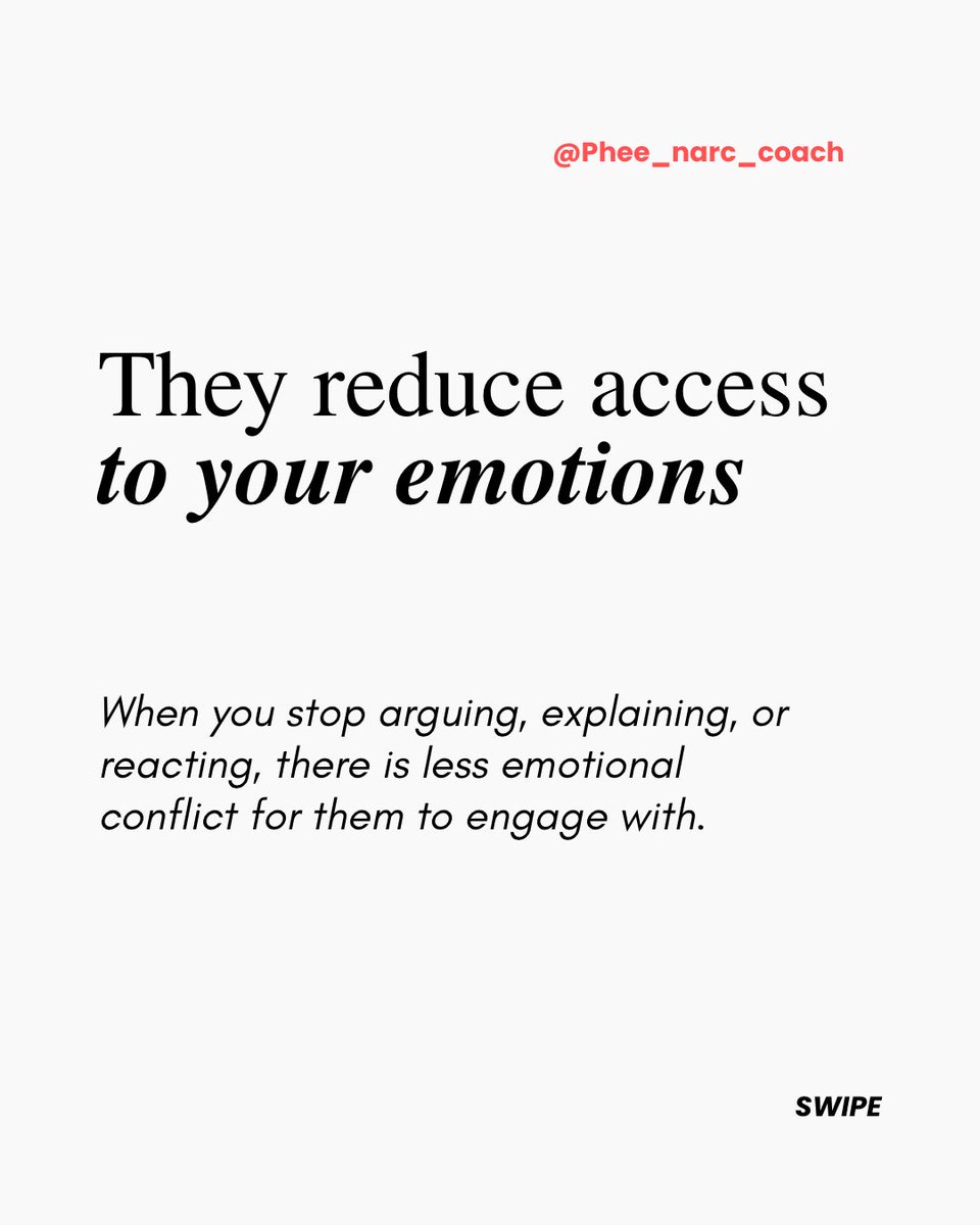 DerickJay0's tweet photo. People with strong narcissistic traits may struggle with boundaries because limits can feel like rejection, reduce their access to your attention and emotions, and challenge a sense of entitlement or control. 

#Narcissism #Narcissist #NarcissisticAbuse https://t.co/deVlSA09kS