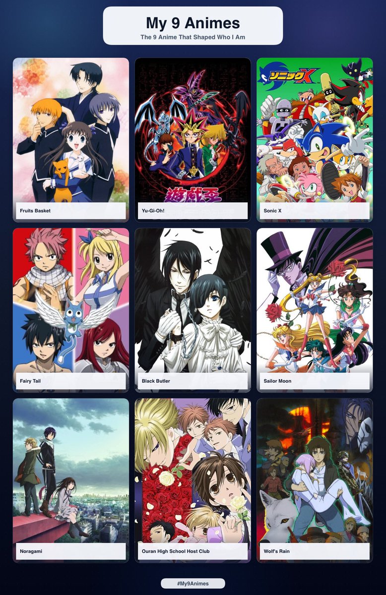 AeCeldra's tweet photo. hopping on the trend of the anime that shaped me!! is my age maybe obvious from these lol🫪🫪 https://t.co/LnPm0KQZz4