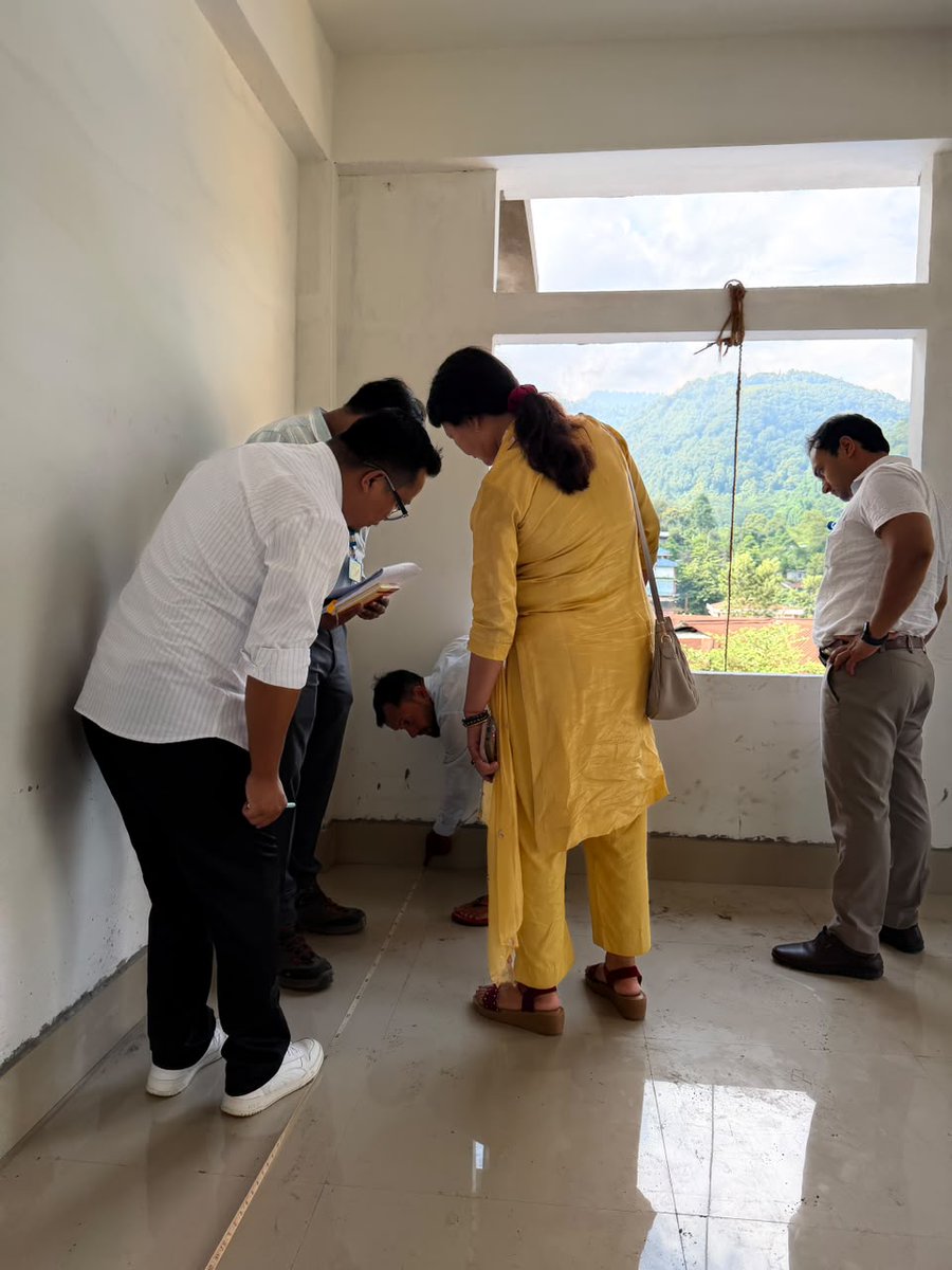icmrnihrdib's tweet photo. On 18.09.2026, ICMR-NIHR Dibrugarh’s Civil Work Monitoring Committee inspected the under-construction DHR-MRHRU building at Sagalee, Arunachal Pradesh, supporting the expansion of health research at the grassroots level. #ICMR #MRHRU #DHR #ArunachalPradesh https://t.co/gg5nshDaVf