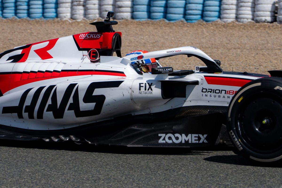 Jack Doohan in a Haas