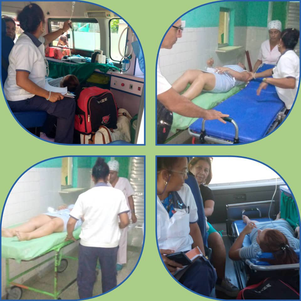 MayariPami's tweet photo. Equipo del SIUM #Mayarí en rescate en el hogar de paciente embarazada.  Se realiza el traslado hacia el Hospital Mayarí,  vamos por más. #HonorHolguinero https://t.co/nY4DLNdkmz