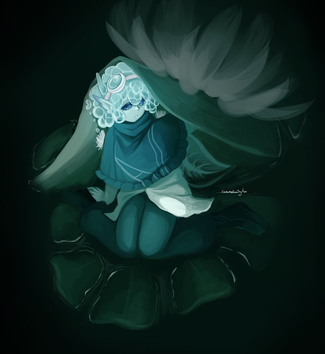 CarameLamington's tweet photo. water fairy 

#4cvitfanart #FairySMP https://t.co/hC8298rQEA