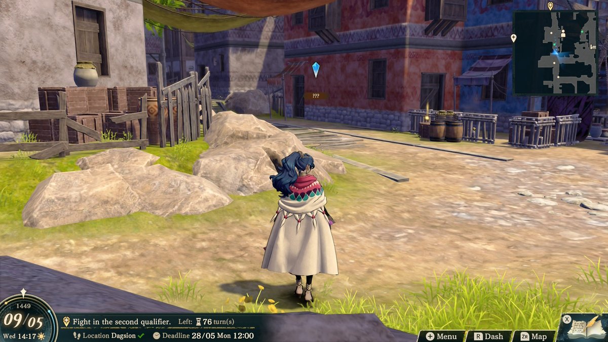 LeahparFE's tweet photo. hey just wanted to give a fortune’s weave tip. there’s certain events that aren’t shown on the calendar or bulletin board that could be missed. you find them on the map with a pulsing yellow indicator (shown here at the bottom of the map under the tavern). https://t.co/aK51tHpxcX