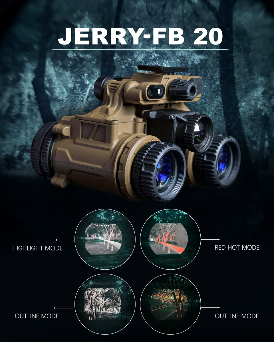 vantaxnv's tweet photo. Night vision or thermal? Why choose just one?
JERRY-FB20 brings both together, with multiple display modes for different viewing needs.
Which view do you prefer? 👀
#nightvision #nvg #nods #nightvisiongoggles #lowlight #thermalfusion #FusionNVG #nightvisiongear #FB20 https://t.co/ameLWZB9Ac