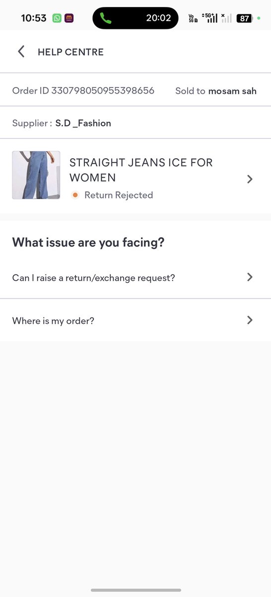 ArunY83754's tweet photo. What nonsense are you fooling me? I keep placing my return request and it is getting cancelled again and again. You are fooling me. Don't place any order, this is a fraud company.
@meesho_support https://t.co/oAx6TLckKJ