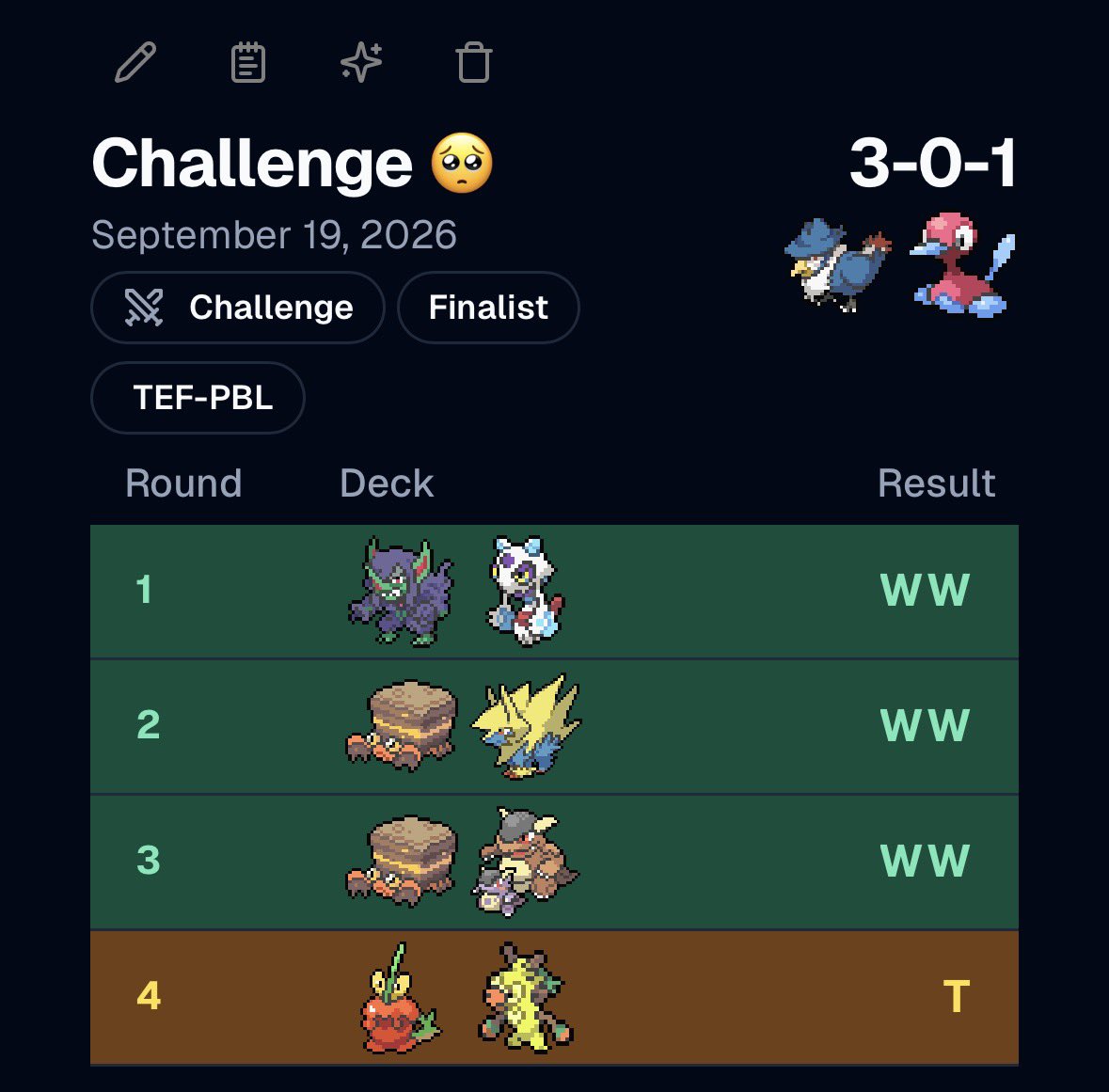 AlejandroS44830's tweet photo. To be honest, I had secured first place thanks to the agreed-upon draw, but the shop owner said that wasn't actually allowed. 
+ ?? CP
+ 10 DLS
(this is the same list what the before challenge) https://t.co/zrn6QXfMHj