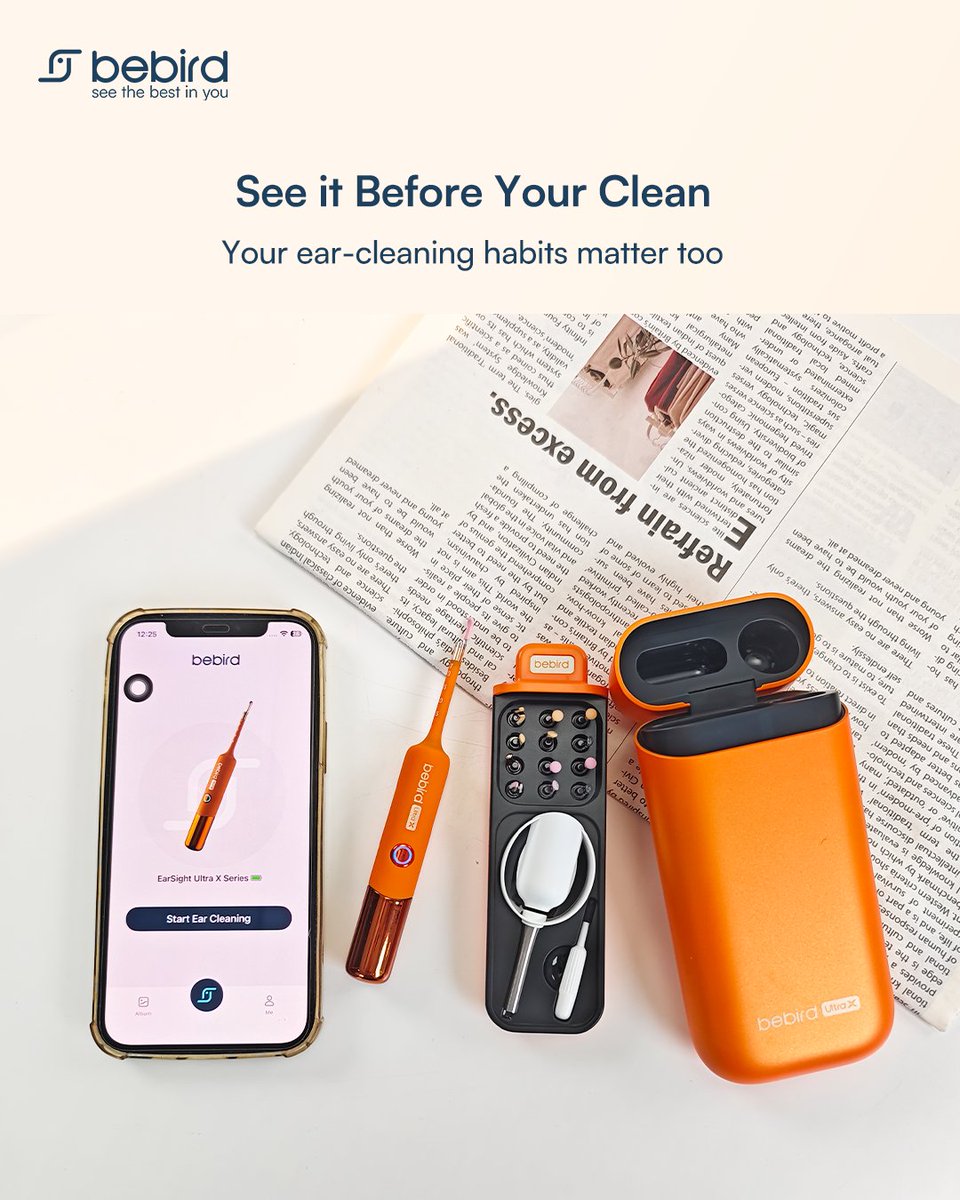 bebird_official's tweet photo. This month is all about #protectyourhearing. 👂Turn down the volume. Move away from loud sound when possible. Take listening breaks. 🎧And here's what gets left out, Your ear-cleaning habits matter too. 😳 
Please see before you clean.
Lear more: https://t.co/aVvBlhoELw https://t.co/rW1pPyHv5H