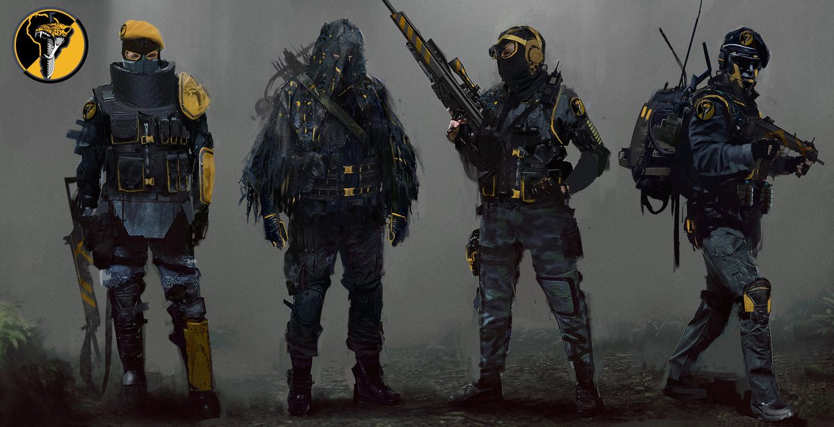 Nobbie_OCs's tweet photo. Uniform concept designs for the Los Extranjeros mercenaries in Ghost Recon Wildlands: Fallen Ghosts

By Morgan Yon -- https://t.co/Tc207cBDqQ https://t.co/cQv1rDr2Zn