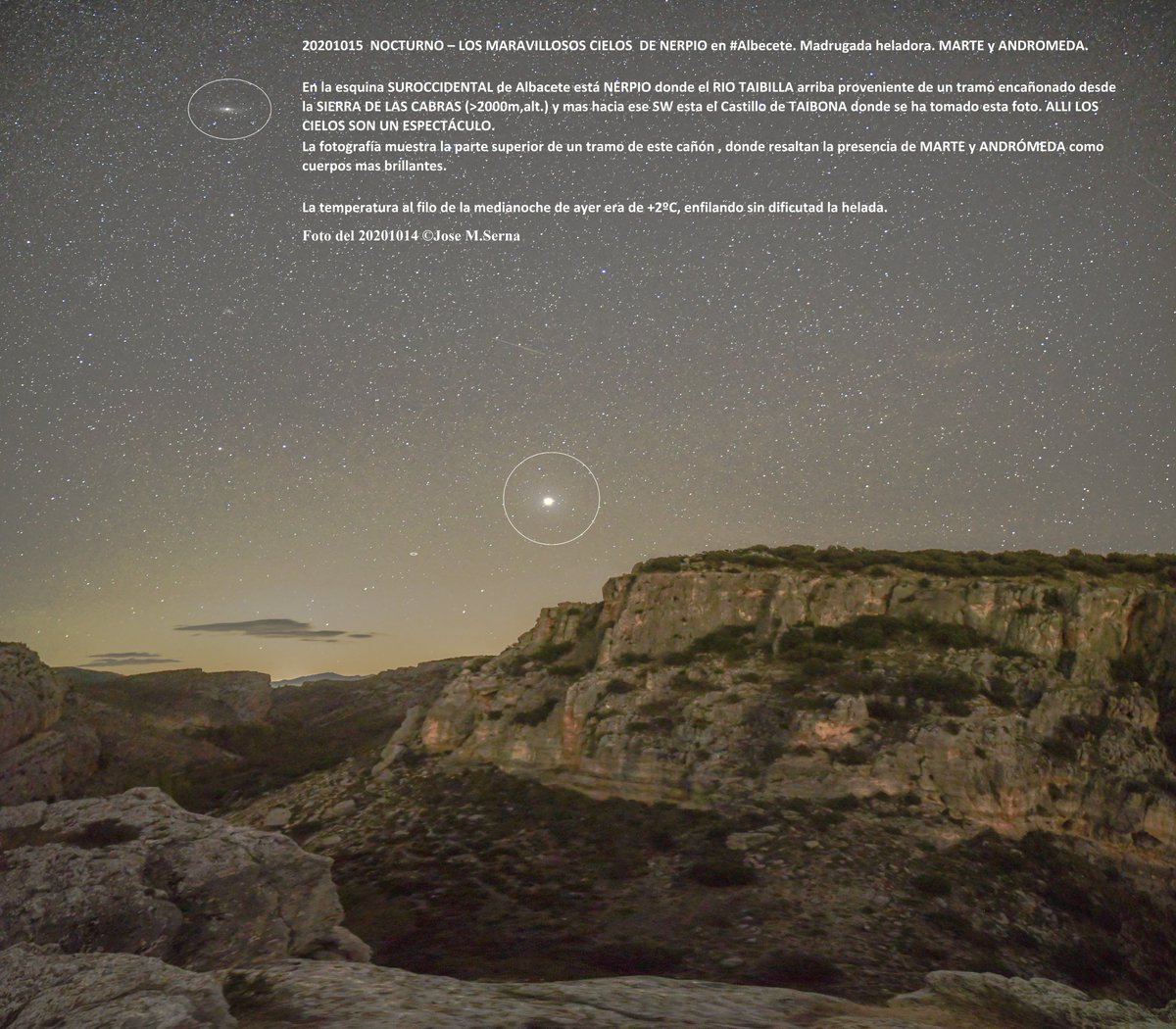 josemmol's tweet photo. contemplando ANDROMEDA desde diversos puntos del SURESTE (fotos en Almería,Albacete,Murcia)
observación recurrente para quien simplem. escudriña la maravilla de la boveda q nos asperja el Universo.

Hacerlo contribuye a ubicarte como ser humano

@AstronomiaRivas @HombreMontana https://t.co/GPn0HBVOdV