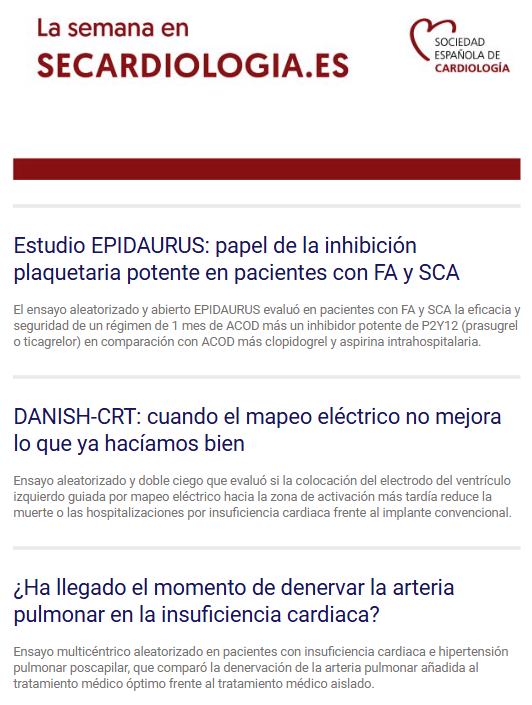 secardiologia's tweet photo. 📬 Tu actualización semanal SEC ya está aquí
Esta semana te traemos los últimos artículos del #BlogSEC y una invitación especial para visitar “Arte y Salud Cardiovascular”, la exposición de @CulturaEnVena_ en el Museo Thyssen, con el respaldo científico de la SEC y la FEC.
👉 Léela aquí: https://t.co/CqZR1IvQcb