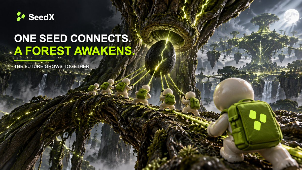SeedX_CN's tweet photo. One seed can look small—until a community connects every root around it.

Seven explorers. One shared pull. An entire forest wakes.

What would you help bring to life? 🌱

#SeedX #Web3 #Crypto #Onchain https://t.co/MVGYaY4n5v