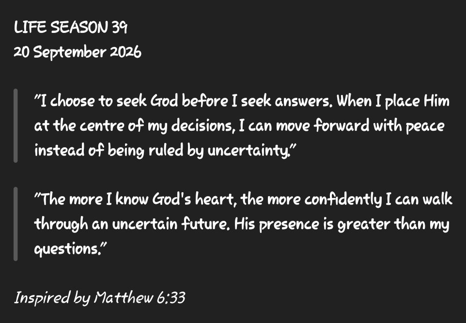 JoshuaA42485424's tweet photo. Seek Him first. Everything else finds its place. 🙏🏾
#LIFESEASON
#SeekGodFirst
#Faith
#GodFirst https://t.co/zEc4yw6WFn