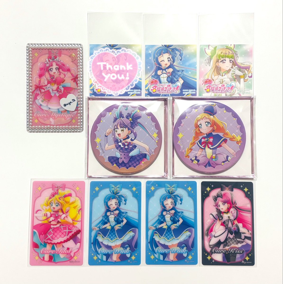 niga_72's tweet photo. 【交換】
映画名探偵プリキュア！
プリティストア プリスト
特典 ノベルティ ステッカー 缶バッジ クリアカード クリカ

譲｜アイドル,ウインク,キュンキュン,ズキューン,キッス,フレンディ

求｜ミスティック,エクレール

✧郵送
✧9/20 表参道 手渡し

どなたでもお気軽にお声掛けください🔎 https://t.co/ZRXi9bNuZo