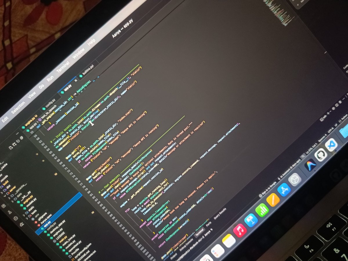 SrishtiMis79196's tweet photo. Been working on Aanya, my personal AI voice assistant 

It can chat with me, search the web, manage tasks, analyse files, control browser tabs, play music, and more — all through voice.

Still buggy, still improving 😅

Still building. 👍 https://t.co/Wyojn8n7gq