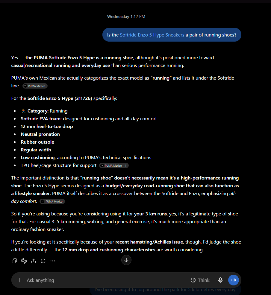 oomashikoCS2's tweet photo. @Steve85844 using an llm for things i can just google. it's over for me https://t.co/2jXjaNOTgN
