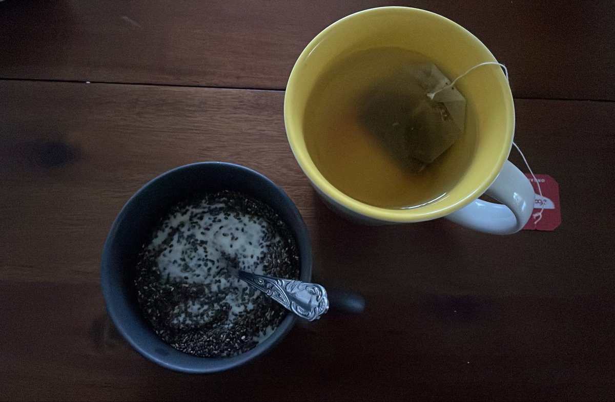 prettyribbxn's tweet photo. Good morning oomfs!🫶 Breakfast is mango protein yoghurt with chia seeds and a cup of green tea — 121 cal https://t.co/6iPwNGFb95