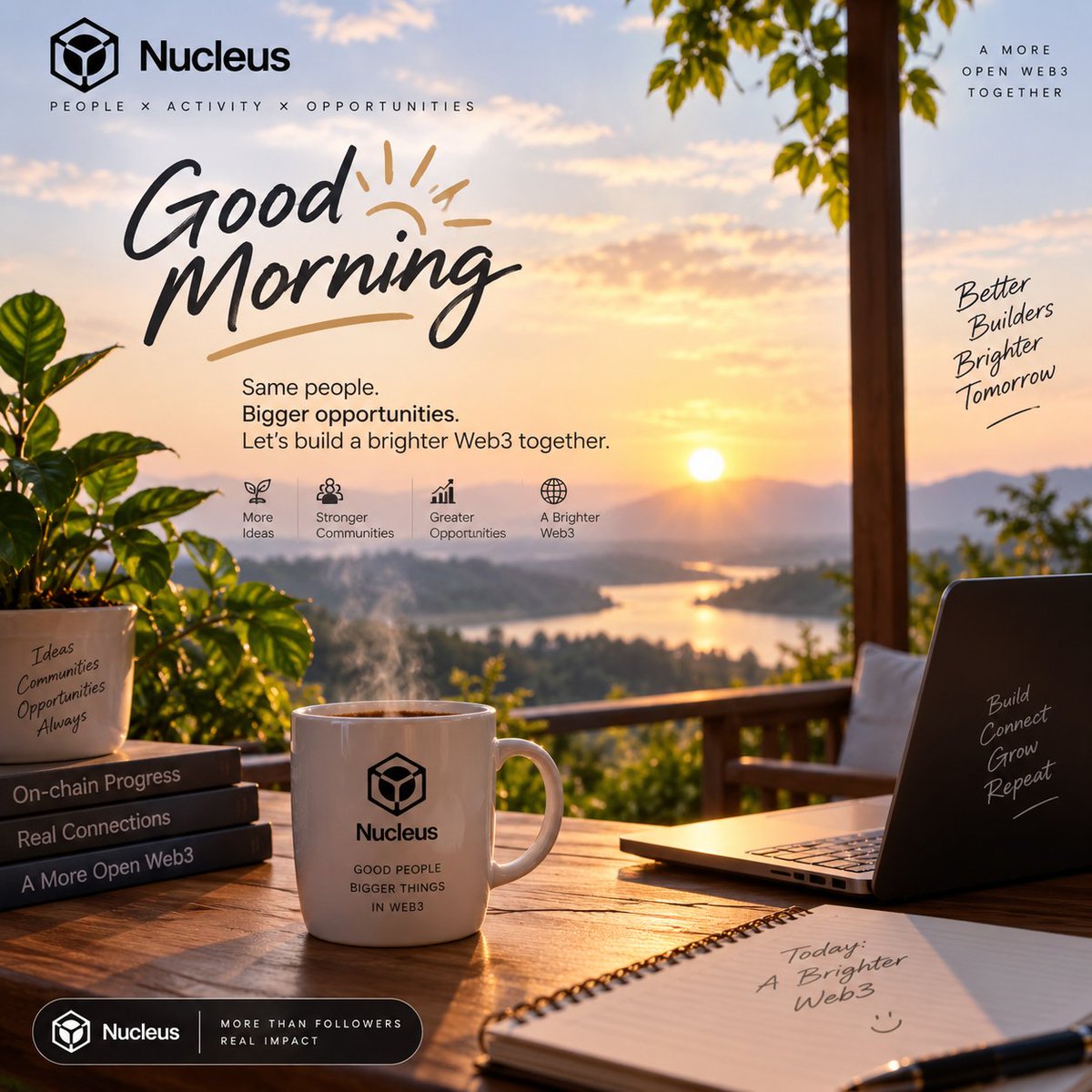 SaifulVerse's tweet photo. Good morning 🌞
 
Web3 has plenty of ways to measure attention.

Followers. Likes. Impressions. Engagement.

But attention doesn’t always tell you who is actually contributing.

That’s why @NucleusCodes is exploring a different layer: reputation.

By connecting on-chain activity with social footprint, Nucleus aims to build a richer view of how users participate across Web3.

Your activity can tell a story.

What you build.
Where you participate.
Which communities you engage with.
How you show up over time.

The interesting part is what happens next.

If reputation can help identify genuine participation, it could become useful for discovery, community access, campaigns, and distribution.

Of course, the hard part is making the signal reliable and resistant to Sybil behavior.

That’s what I’ll be watching as Nucleus develops.

Activity → Reputation → Opportunity

@NucleusCodes

#Nucleus #Web3