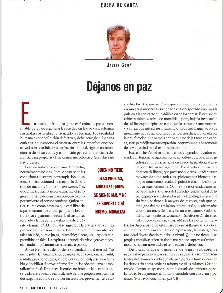 JavierGomaL's tweet photo. Aquí expliqué por qué la vulgaridad moraliza https://t.co/PQ41j6VSHz
