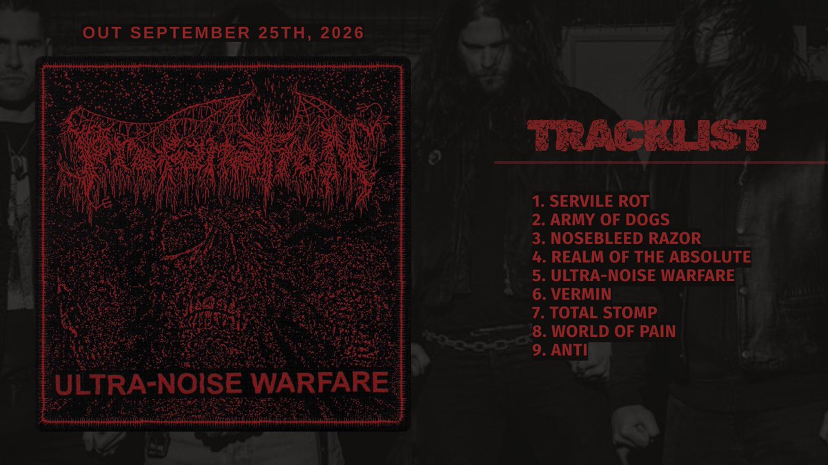 Defstar666's tweet photo. 🔜 PROFANATION - Ultra-Noise Warfare

🗓️September 25, 2026
🏷️Iron Bonehead
https://t.co/fFzT8kIpRA

#Profanation #french #grind #death #deathblack https://t.co/LjM4IV5eBU