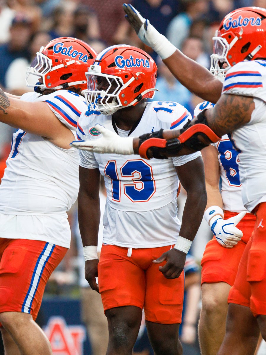 GatorsFB's tweet photo. Jadan Baugh 

• 4th straight game of 100+ rush yards 
• 12th all-time in program rush yards 
• 10th all-time in program rush TDs 
• 8 rush TDs in 3 games this season 

RB1 https://t.co/KQaYD4Dac6