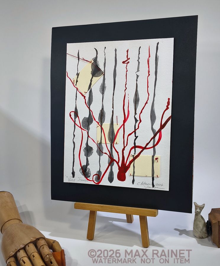 max_rainet's tweet photo. Kelp Jungle 2026 C Peterson * WATERCOLOR Painting * ABSTRACT Black + Red Collage | eBay https://t.co/gaDxtLhRmv
#originalART #UltraModernART #watercolors #MinimalistPainting #AbstractPainting #listedARTIST #CathyPeterson #NewArtWork #Kelp #UnderWater #SeaGrass https://t.co/Y6hSYUGU38