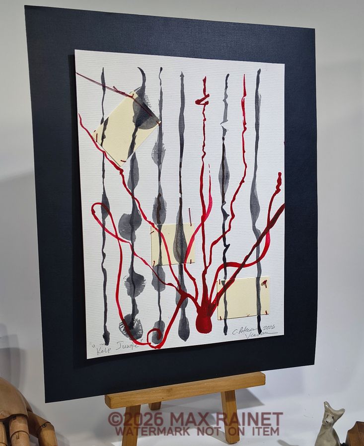 max_rainet's tweet photo. Kelp Jungle 2026 C Peterson * WATERCOLOR Painting * ABSTRACT Black + Red Collage | eBay https://t.co/gaDxtLhRmv
#originalART #UltraModernART #watercolors #MinimalistPainting #AbstractPainting #listedARTIST #CathyPeterson #NewArtWork #Kelp #UnderWater #SeaGrass https://t.co/Y6hSYUGU38