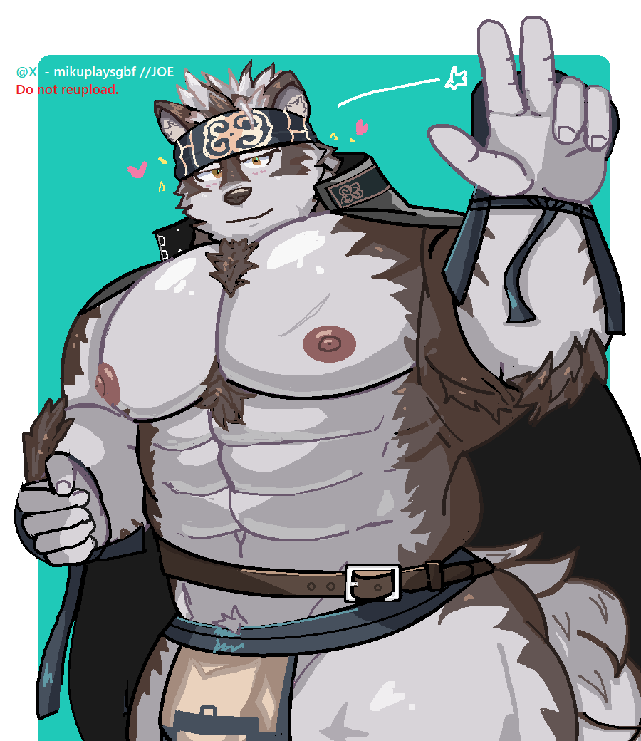 mikuplaysgbf's tweet photo. Did a doodle of Horkeukamui🐺 #放サモ https://t.co/42Upp7IYD8