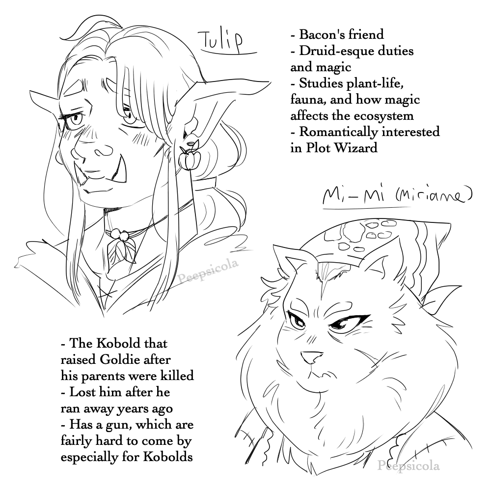 Peepsicola1's tweet photo. Some side characters, not sure if any other characters are going to have talk sprites or not #dungeonsanddating #ocart #ocs #fantasyocs #orcoc #koboldoc #dwarfoc #dragonoc https://t.co/TnPEdplGfC