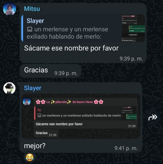 KaoruFamilyOOC's tweet photo. Felicidades Pitsu por el premio al mejor pilar del año en
@LosDeresOOC 🥳 https://t.co/G9VoqLjR9G