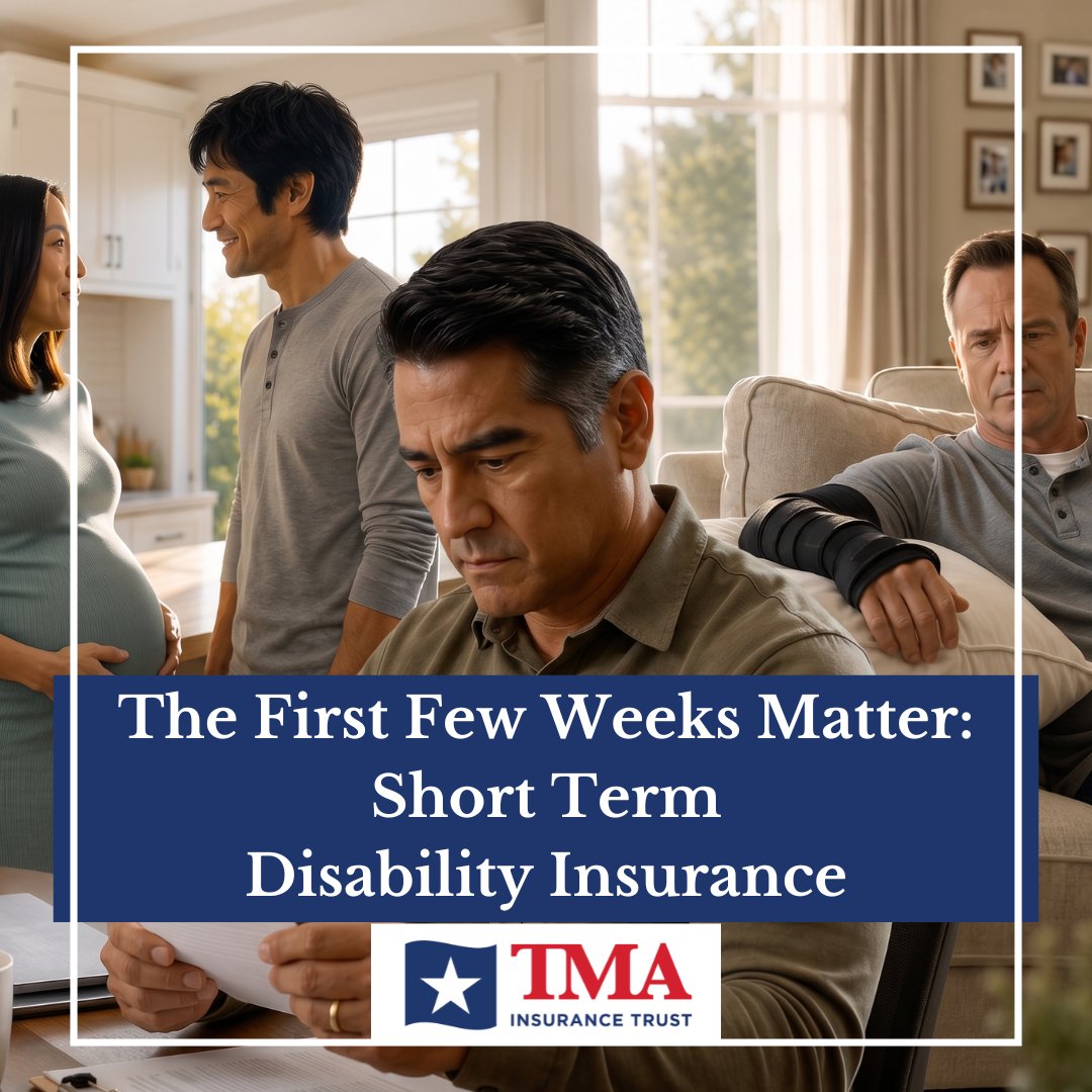 TMAIT's tweet photo. Not every disability is long-term. But even a few weeks away from work can have a financial impact. Learn more about the TMA Member Short Term Disability Insurance plan. #disability #texmed https://t.co/ajm2nQAWMy https://t.co/tyWCpHNPvz