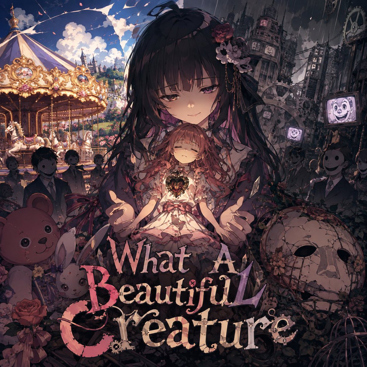 RealSirN's tweet photo. N is N 🖤🥀🎠🎭🪆🕯️

I really love this one
Been experimenting with a lot of random combinations
Also heard there's now a new car breed lol

◤What A Beautiful Creature || -Electronic Art Pop-◢

➥https://t.co/MtxrsUKB1l https://t.co/2WjyscZBER