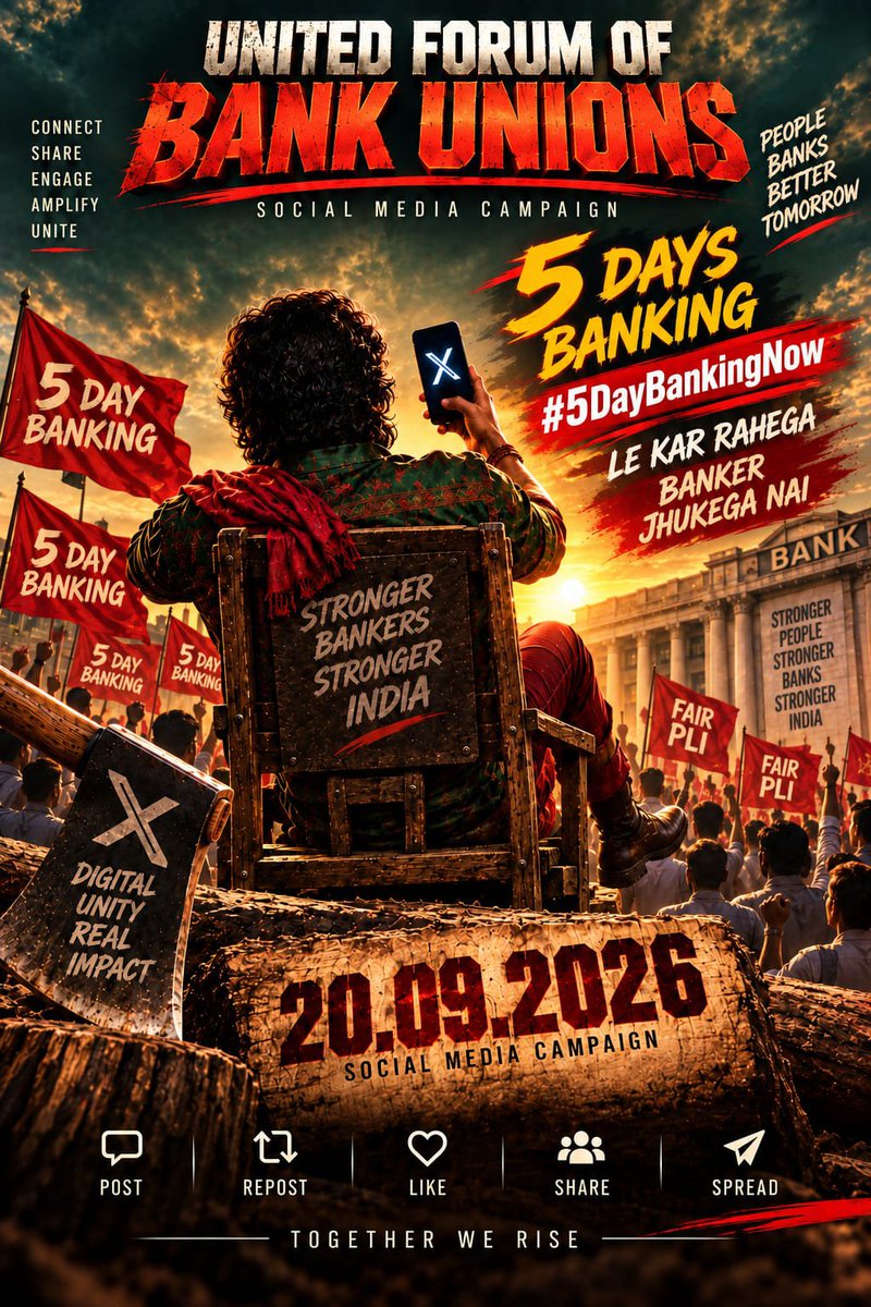 niteshparmar83's tweet photo. #5DayBankingNow
@PMOIndia
@DFS_India
@ChairmanIba
@CLCMOLE
@UFBUIndia
@LChandrase57170 
#NCBE https://t.co/IOyiIQgtJa