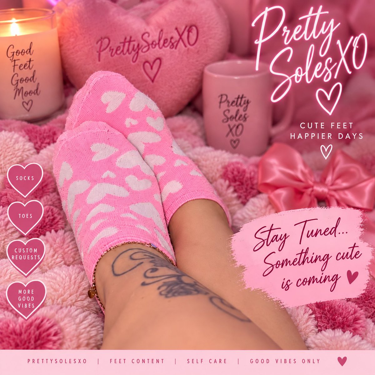 PrettySolesx09's tweet photo. 💗 PINK HEARTS ARE HERE!🎀
My cozy heart-socks collection is ready for a little love.🧦💕Soft pink vibes, cute details, and a new PrettySolesXO set!Would you choose heart socks or a pretty pedicure next?😉💅🏻✨Visit my profile for details.
#PrettySolesXO #HeartSocks #PinkAesthetic https://t.co/aGbAgWR8rG