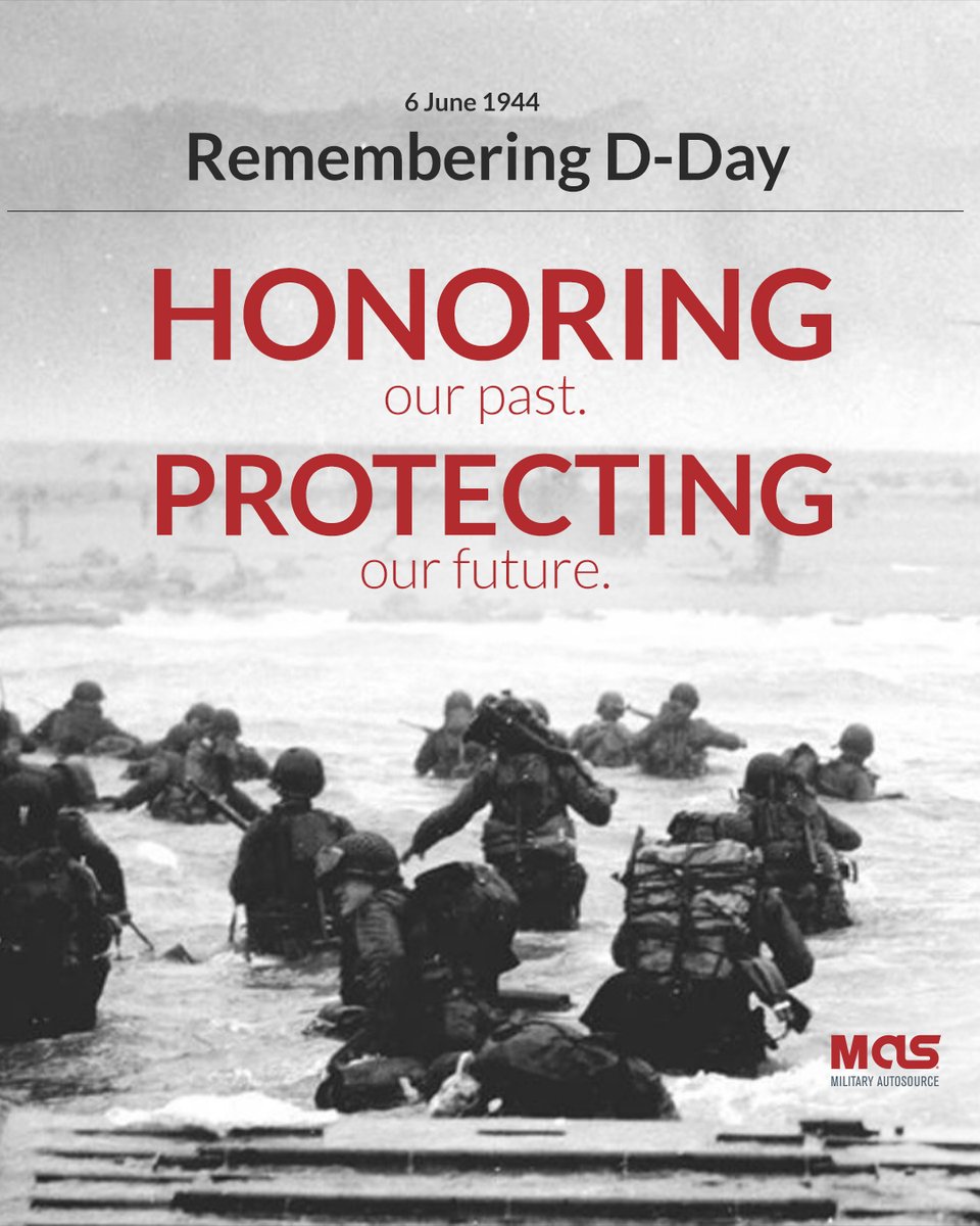 ChetGerachgzf's tweet photo. Military AutoSource honors the 82nd anniversary of D-Day and the Battle of Normandy on June 6, 1944. We listen, learn, and thank those who protected our freedom during a critical moment in history. https://t.co/p5LUZ72z20
