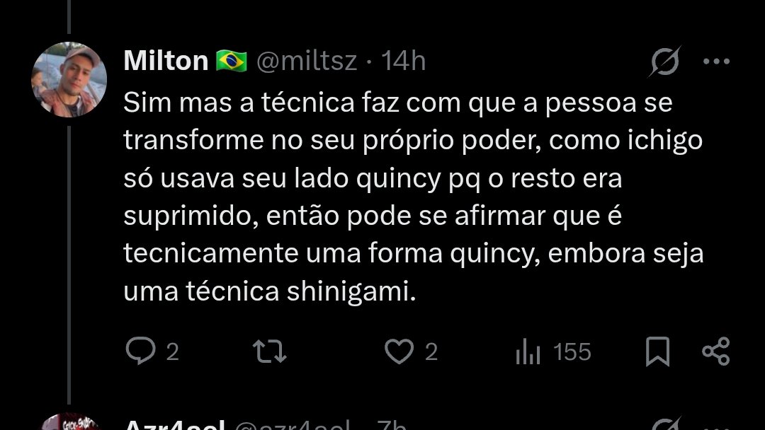azr4ael's tweet photo. @miltsz @Lucy89_ @ZangetsuTw_ Vc falou que ele só usava o poder quincy, a obra mostra que não, inclusive com ele aparecendo com a mascara hollow a primeira vez que vira shinigami com seus poderes. https://t.co/9K6LWBJJem