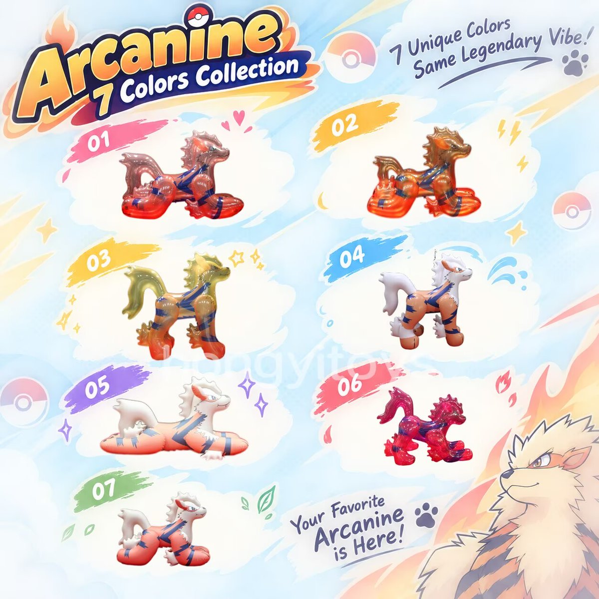 Xihan153505's tweet photo. 7 styles. Which one is your favorite? 👀🔥
DM @Xihan153505 or via hongyi03@hongyitoy.com to know more.

#Inflatable #cartoon #CustomInflatable #Arcanine #Pokemon https://t.co/tvANmqpApv