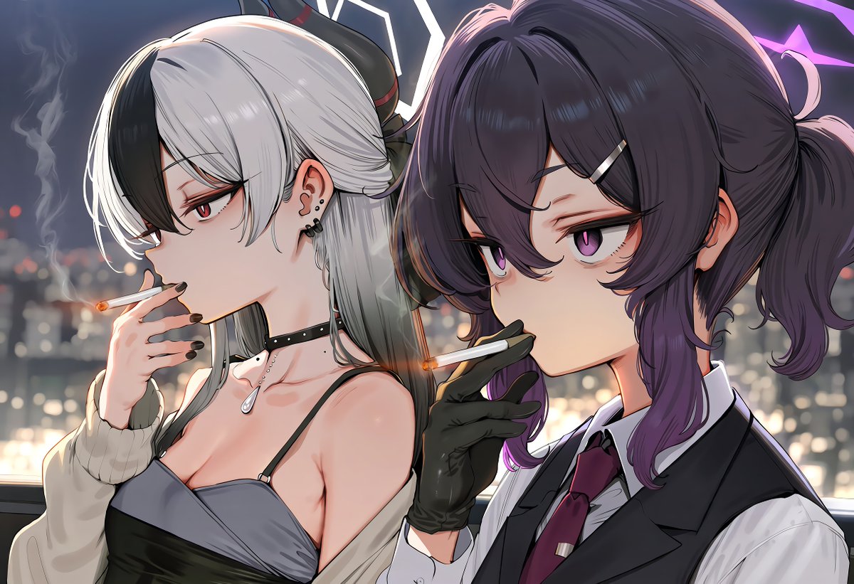 Ys14grgg's tweet photo. スーツハルカ
課長と一服 https://t.co/eUWf4xHxvq