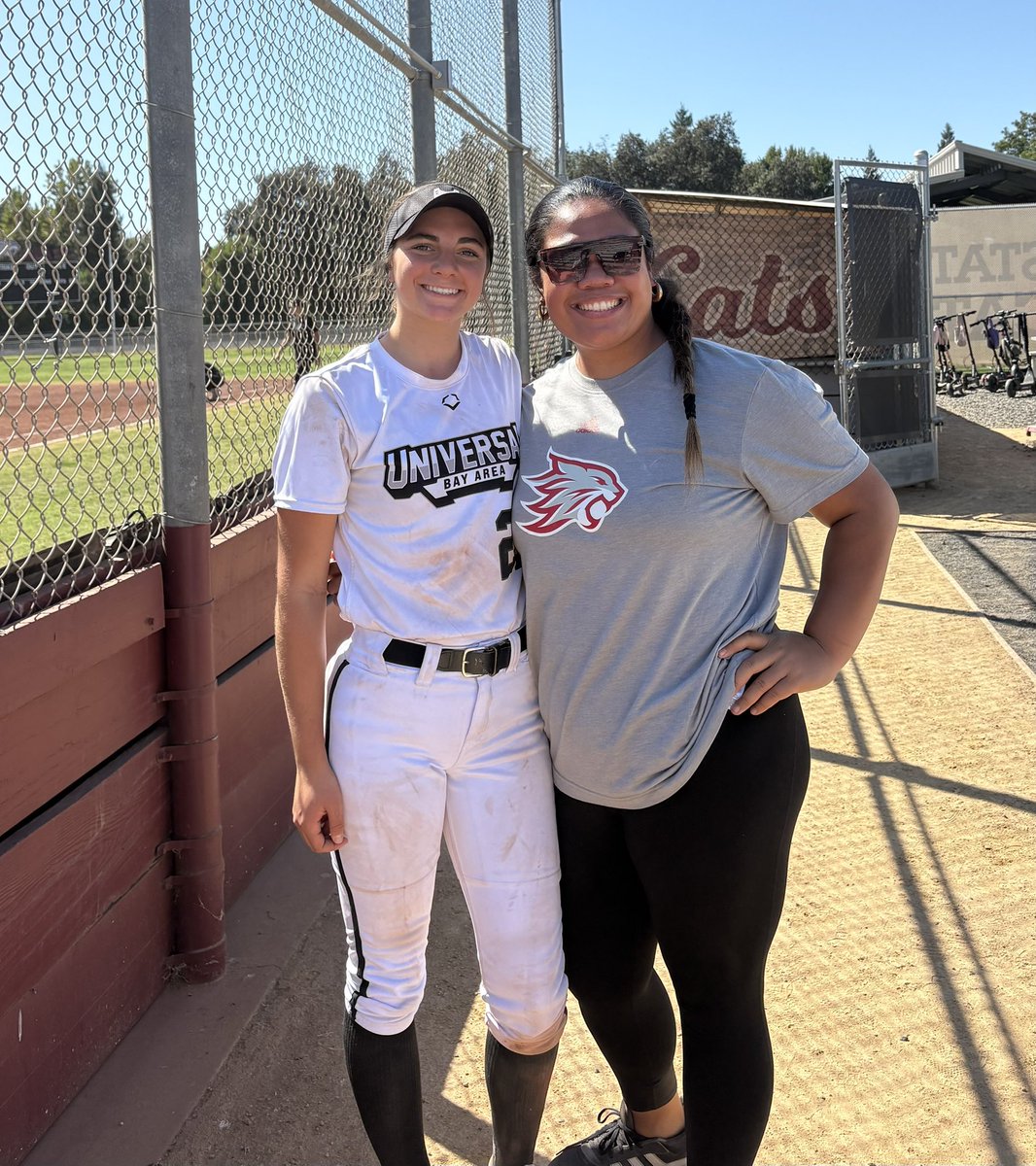 bronsheimer2029's tweet photo. Thank you Coach Shamblin, Coach Shay, Coach Mia, &amp; Chico players for a great camp! Loved the camp scrimmage format, campus tour, learning about the program, team culture, and student life. Can’t wait for the next camp in October!

Go Cats! @ChicoStateSB ❤️🖤
@UBA_TatroCook 🖤🩵🤍 https://t.co/9iOoDkyreG