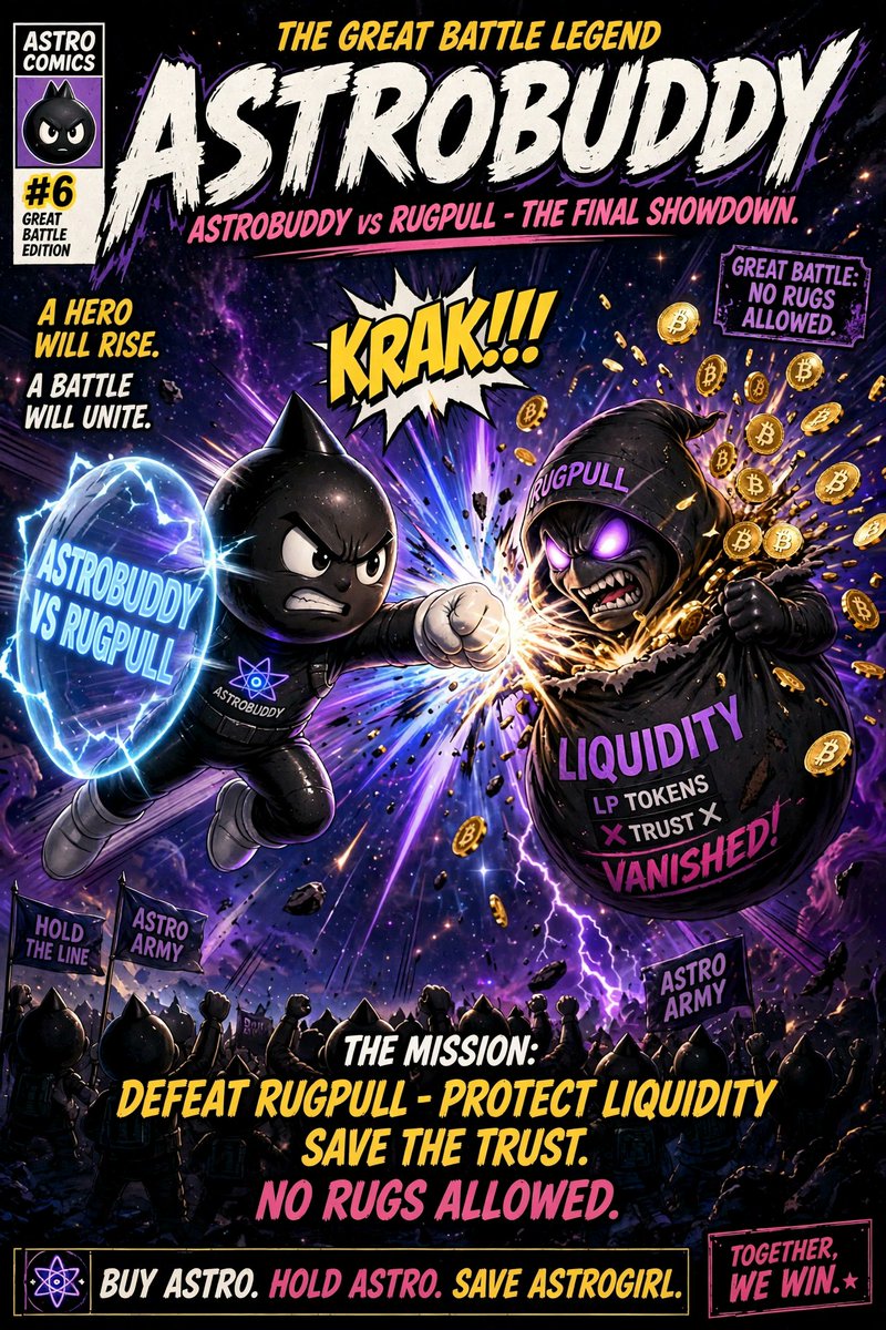 AstroBuddyToken's tweet photo. NO RUGS ALLOWED!!!!!

AstroBuddy vs Rugpull. KRAK!!!

Liquidity: PROTECTED. Trust: SAVED. Army: UNITED.

DON'T MISS OUT!!! JOIN NOW.
TG: https://t.co/oBgA3Cm0jb https://t.co/hvMHh84Iz1