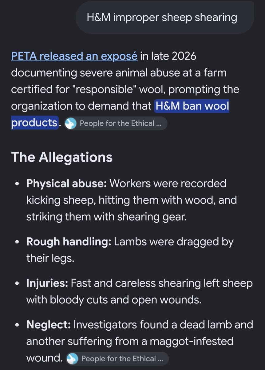 KuroUsagiNA's tweet photo. @thewoolshire I hate PETA but let's not jump to conclusions to what they are protesting https://t.co/7BfpHtveTi