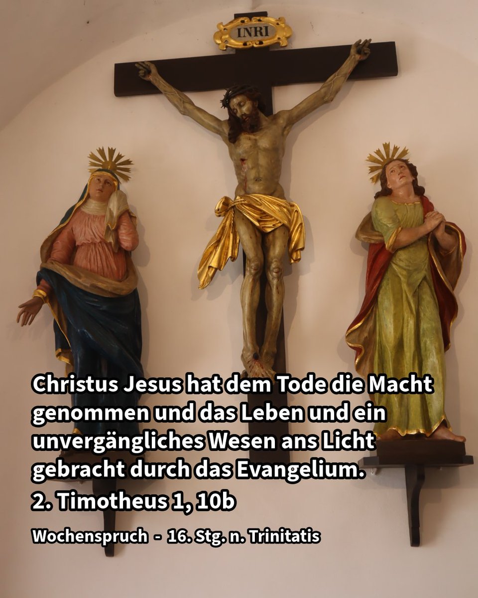 pfarrerb's tweet photo. Der Tod behält nicht das letzte Wort. Christus hat ihm die Macht genommen und Leben ans Licht gebracht. Darum darf Hoffnung stärker sein als Angst. Was verändert sich, wenn du von der Auferstehung her lebst? #Wochenspruch #16StgnTrinitatis #Microandacht #Leben #Hoffnung https://t.co/dH2KcuTJFf
