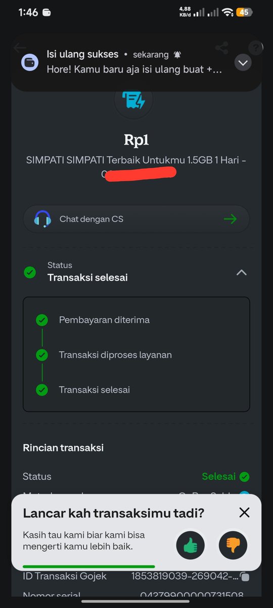aaalam231607's tweet photo. @SeekHustle gw di gopay dpt Rp 1 jir, karna ini akun blm diapke samsek, jdi awalnya gw hapus akun ini karna blm ada data² pribadi KTP dll, ntah darimana gw lupa ada saldo 1, dan gak bisa dihapus harus bener² 0, gw bingung sumpah, karna dulu ada Rp 1 juga di app lain jdi gw coba https://t.co/IgvOOmYMrd