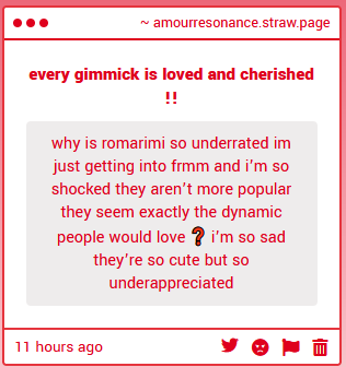 rnjiwg_'s tweet photo. it's seriously heartbreaking. they were the first ship i liked before we even had any episodes... rimicha's original profile had a line about how "he loves being pampered by people like romarriche." one of the only bios to mention someone else +++ https://t.co/tEPHW18laH